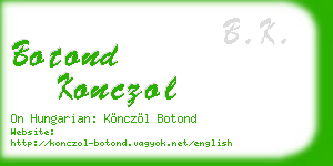 botond konczol business card