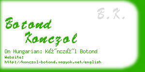 botond konczol business card